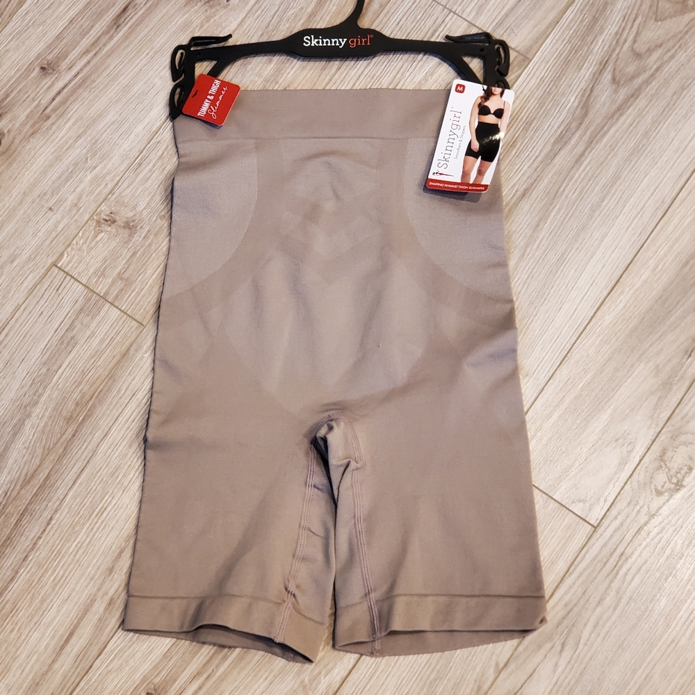Skinnygirl Hi-Waist Tummy Thigh Slimmers, Nude, Size Med, (6-8) NWT